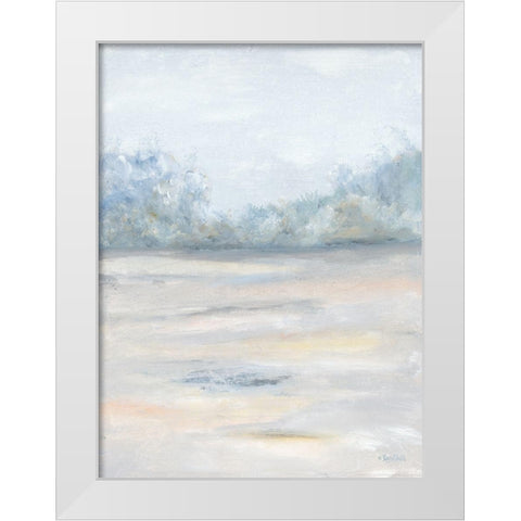 Landscape I White Modern Wood Framed Art Print by Ebert, Roey