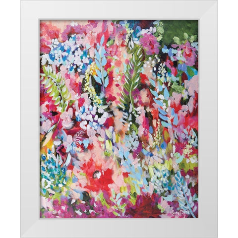 Joyful Always White Modern Wood Framed Art Print by Ebert, Roey