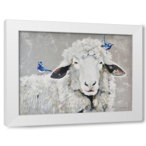 Days Like These White Modern Wood Framed Art Print by Redman, Suzi