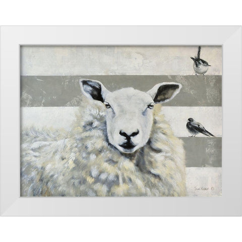 Gatherings White Modern Wood Framed Art Print by Redman, Suzi