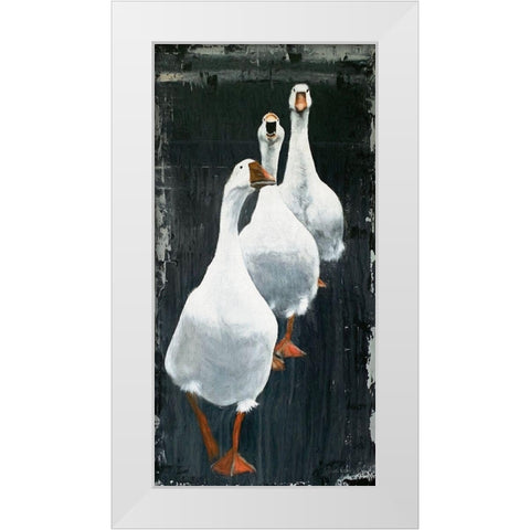 Ready, Set, Go White Modern Wood Framed Art Print by Redman, Suzi