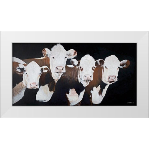 Girls  White Modern Wood Framed Art Print by Redman, Suzi