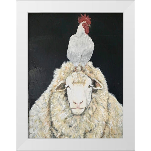Mellow  White Modern Wood Framed Art Print by Redman, Suzi