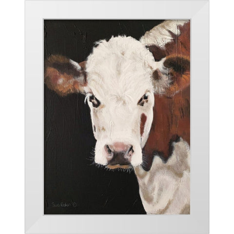 Portrait of a Hereford White Modern Wood Framed Art Print by Redman, Suzi