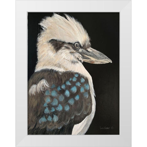 Kookaburra White Modern Wood Framed Art Print by Redman, Suzi
