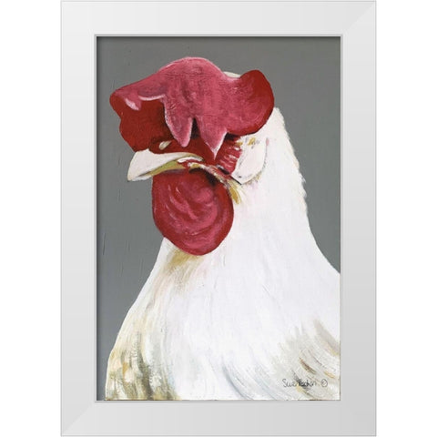 Side Issues White Modern Wood Framed Art Print by Redman, Suzi