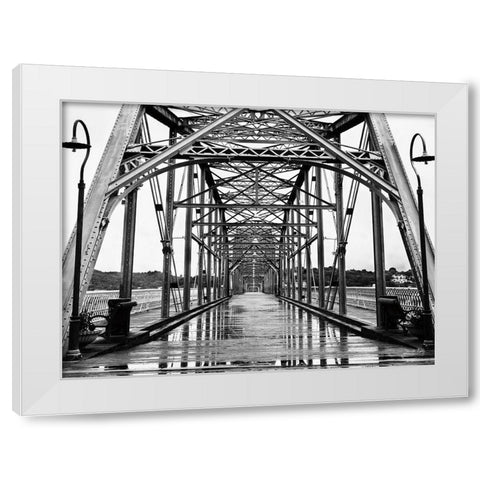 Bridge No. 9 White Modern Wood Framed Art Print by Rigsby, Jennifer