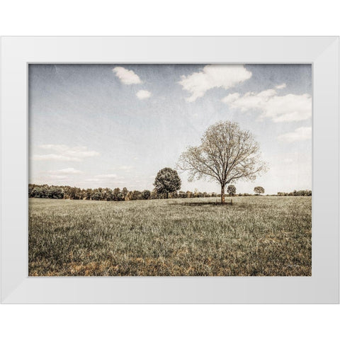 Together in the Fields I White Modern Wood Framed Art Print by Rigsby, Jennifer
