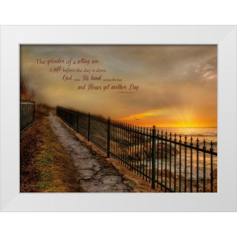 Gods Gift White Modern Wood Framed Art Print by Vieira, Robin-Lee