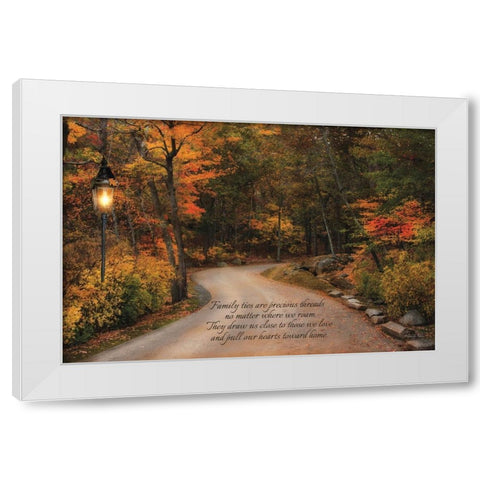 Family Ties White Modern Wood Framed Art Print by Vieira, Robin-Lee