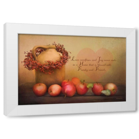 Family and Friends White Modern Wood Framed Art Print by Vieira, Robin-Lee