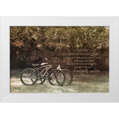 Journey Together White Modern Wood Framed Art Print by Vieira, Robin-Lee