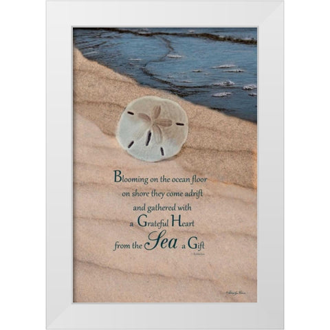 The Gift White Modern Wood Framed Art Print by Vieira, Robin-Lee
