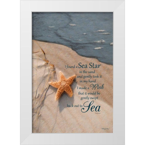 The Wish White Modern Wood Framed Art Print by Vieira, Robin-Lee