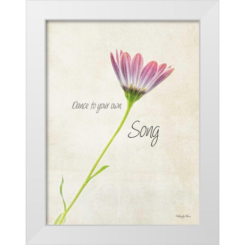 Dance to Your Own Song White Modern Wood Framed Art Print by Vieira, Robin-Lee