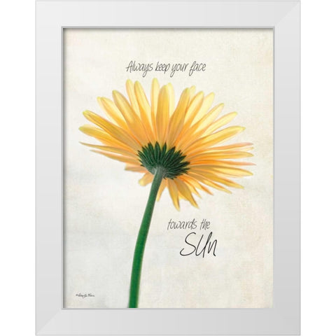 Towards the Sun White Modern Wood Framed Art Print by Vieira, Robin-Lee