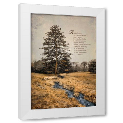 Ode to Trees White Modern Wood Framed Art Print by Vieira, Robin-Lee