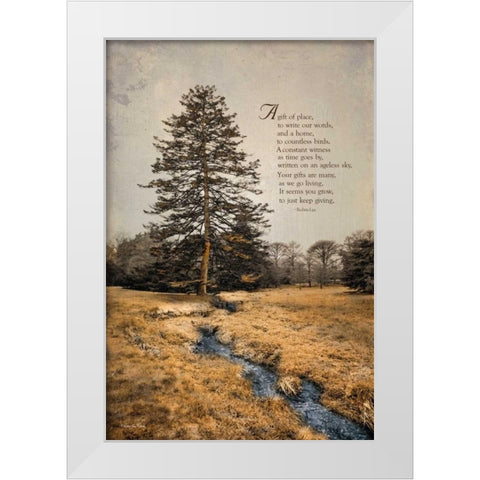 Ode to Trees White Modern Wood Framed Art Print by Vieira, Robin-Lee