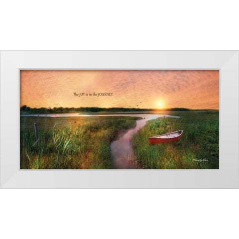 Joy in the Journey White Modern Wood Framed Art Print by Vieira, Robin-Lee