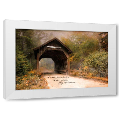 Live for Today White Modern Wood Framed Art Print by Vieira, Robin-Lee
