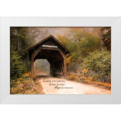Live for Today White Modern Wood Framed Art Print by Vieira, Robin-Lee