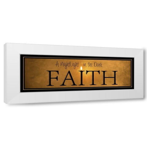 Faith White Modern Wood Framed Art Print by Vieira, Robin-Lee