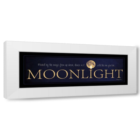 Moonlight White Modern Wood Framed Art Print by Vieira, Robin-Lee