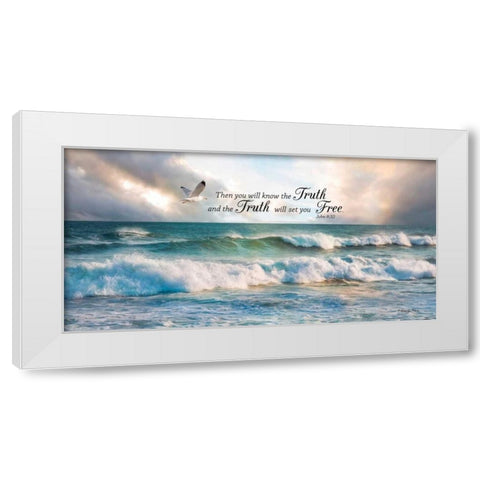 The Truth White Modern Wood Framed Art Print by Vieira, Robin-Lee
