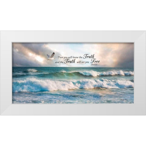 The Truth White Modern Wood Framed Art Print by Vieira, Robin-Lee