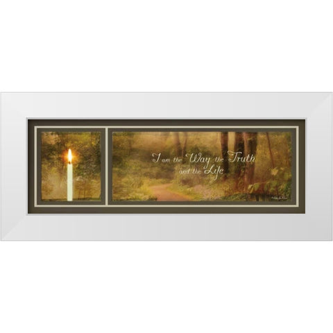 I Am the Way White Modern Wood Framed Art Print by Vieira, Robin-Lee