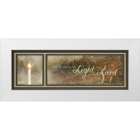 Walk in the Light White Modern Wood Framed Art Print by Vieira, Robin-Lee