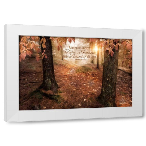 Natures Gift White Modern Wood Framed Art Print by Vieira, Robin-Lee