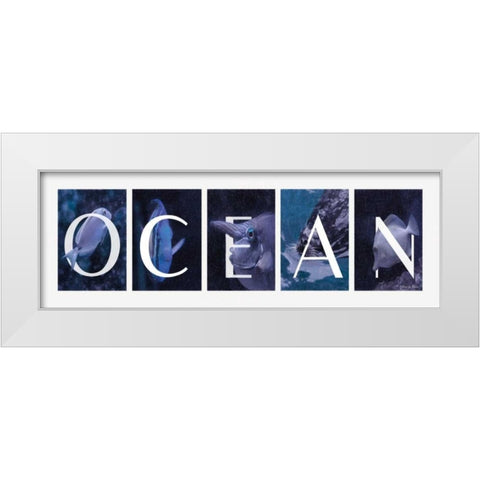 Ocean White Modern Wood Framed Art Print by Vieira, Robin-Lee