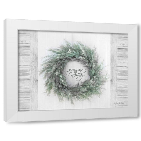 Forever Family White Modern Wood Framed Art Print by Vieira, Robin-Lee
