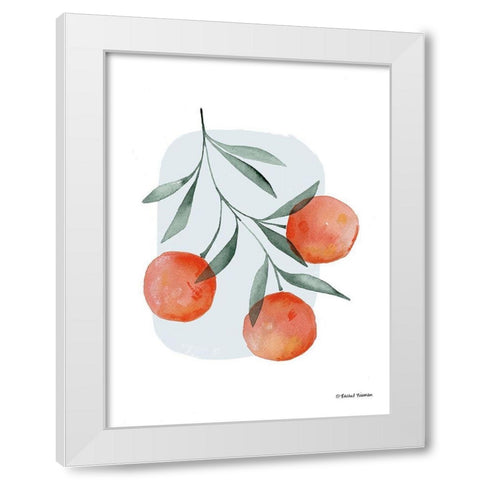 Summer Orange White Modern Wood Framed Art Print by Nieman, Rachel