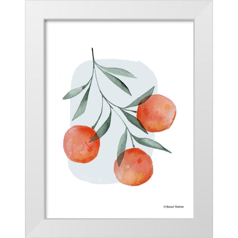 Summer Orange White Modern Wood Framed Art Print by Nieman, Rachel