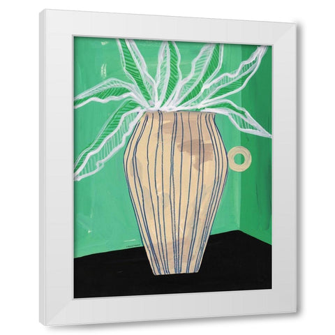 Global Vase II White Modern Wood Framed Art Print by Nieman, Rachel