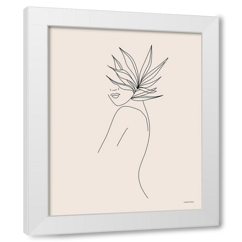 Modern Figural Line Drawing White Modern Wood Framed Art Print by Nieman, Rachel