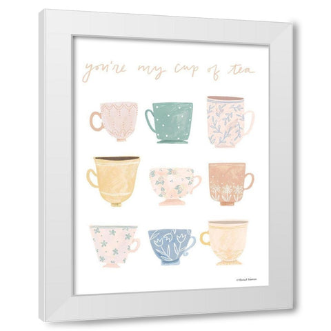 Youre My Cup of Tea White Modern Wood Framed Art Print by Nieman, Rachel