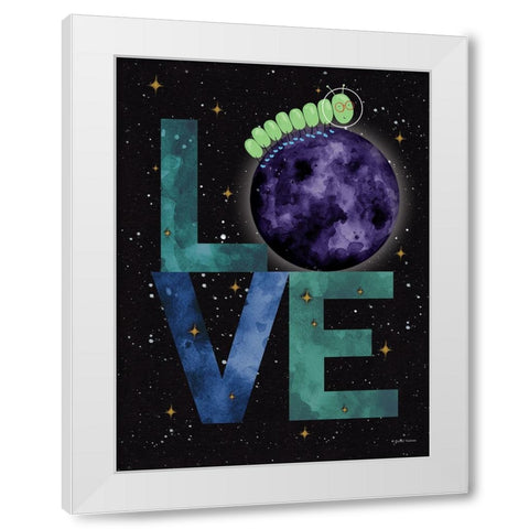 Caterpillar Adventure 2 White Modern Wood Framed Art Print by Nieman, Rachel