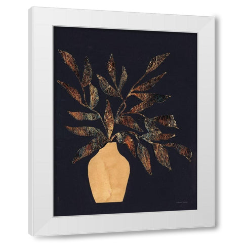 Moody Vase Silhouette White Modern Wood Framed Art Print by Nieman, Rachel