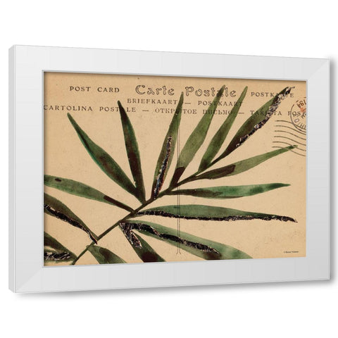 Postcard Painting 1 White Modern Wood Framed Art Print by Nieman, Rachel