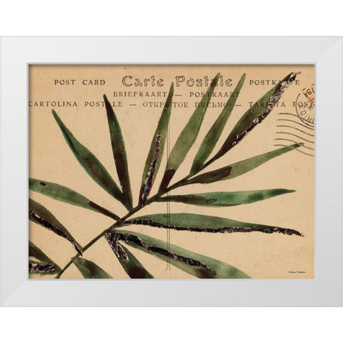 Postcard Painting 1 White Modern Wood Framed Art Print by Nieman, Rachel