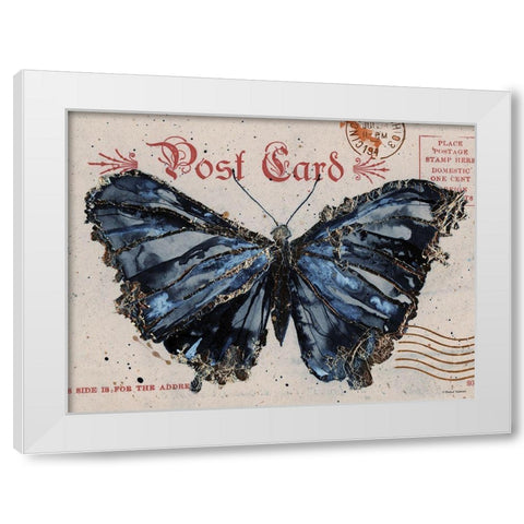 Postcard Painting 4 White Modern Wood Framed Art Print by Nieman, Rachel