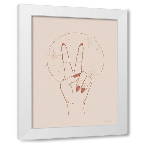 I Am At Peace in This Space White Modern Wood Framed Art Print by Nieman, Rachel