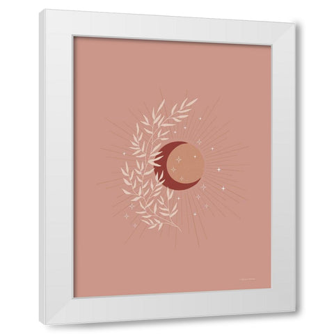 The Moon-Sun and Earth White Modern Wood Framed Art Print by Nieman, Rachel