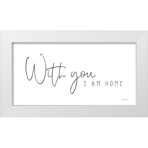 With You White Modern Wood Framed Art Print by Ball, Susan