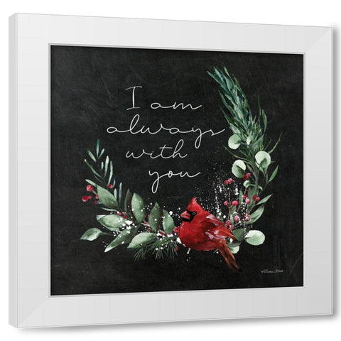 I Am Always With You   White Modern Wood Framed Art Print by Ball, Susan