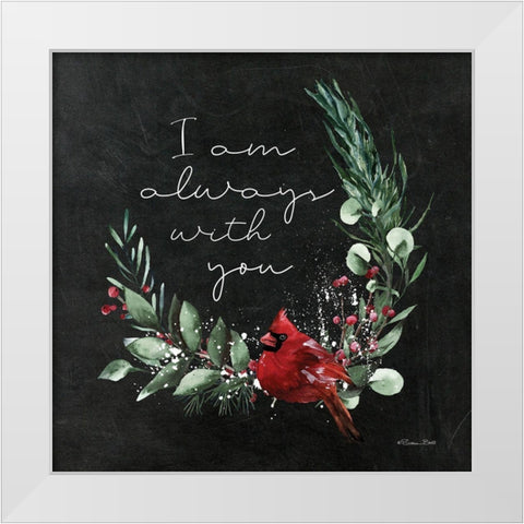I Am Always With You   White Modern Wood Framed Art Print by Ball, Susan