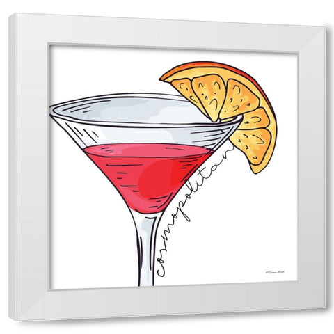 Cosmopolitan     White Modern Wood Framed Art Print by Ball, Susan